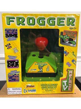 Frogger TV Arcade Game Plug & Play Classic Retro Gaming Joystick Ages 5+